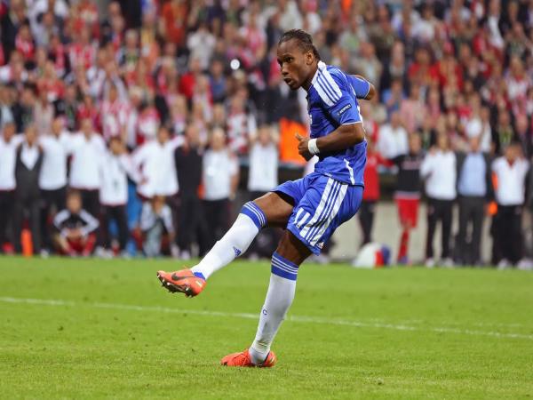 Didier Drogba trong màu áo CLB Chelsea