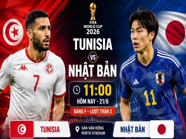 Số liệu thống kê về Tunisia gặp Nhật Bản hôm nay ngày 21/6