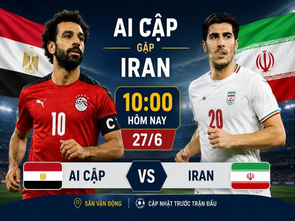 Số liệu về đội hình dự kiến Ai Cập gặp Iran hôm nay