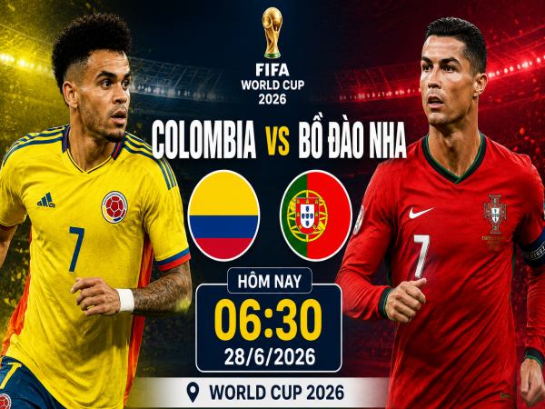 Số liệu về đội hình dự kiến Colombia gặp Bồ Đào Nha hôm nay